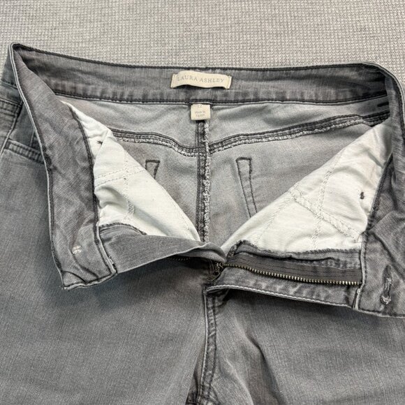Laura Ashley Womens Size 12 Jeans Gray Denim Bootcut Leg Jeans Mid Rise Stretch - Picture 13 of 14
